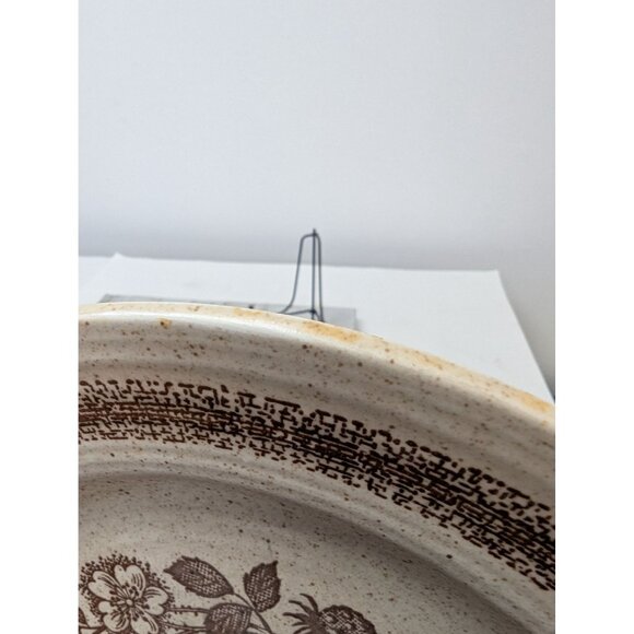 Set of 2 Homespun Stonecast Churchill Wild Strawberry 10 1/4" Dinner Plates - Picture 7 of 7